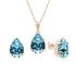 Комплект "Venēra II (Aquamarine)" с кристаллами Swarovski™